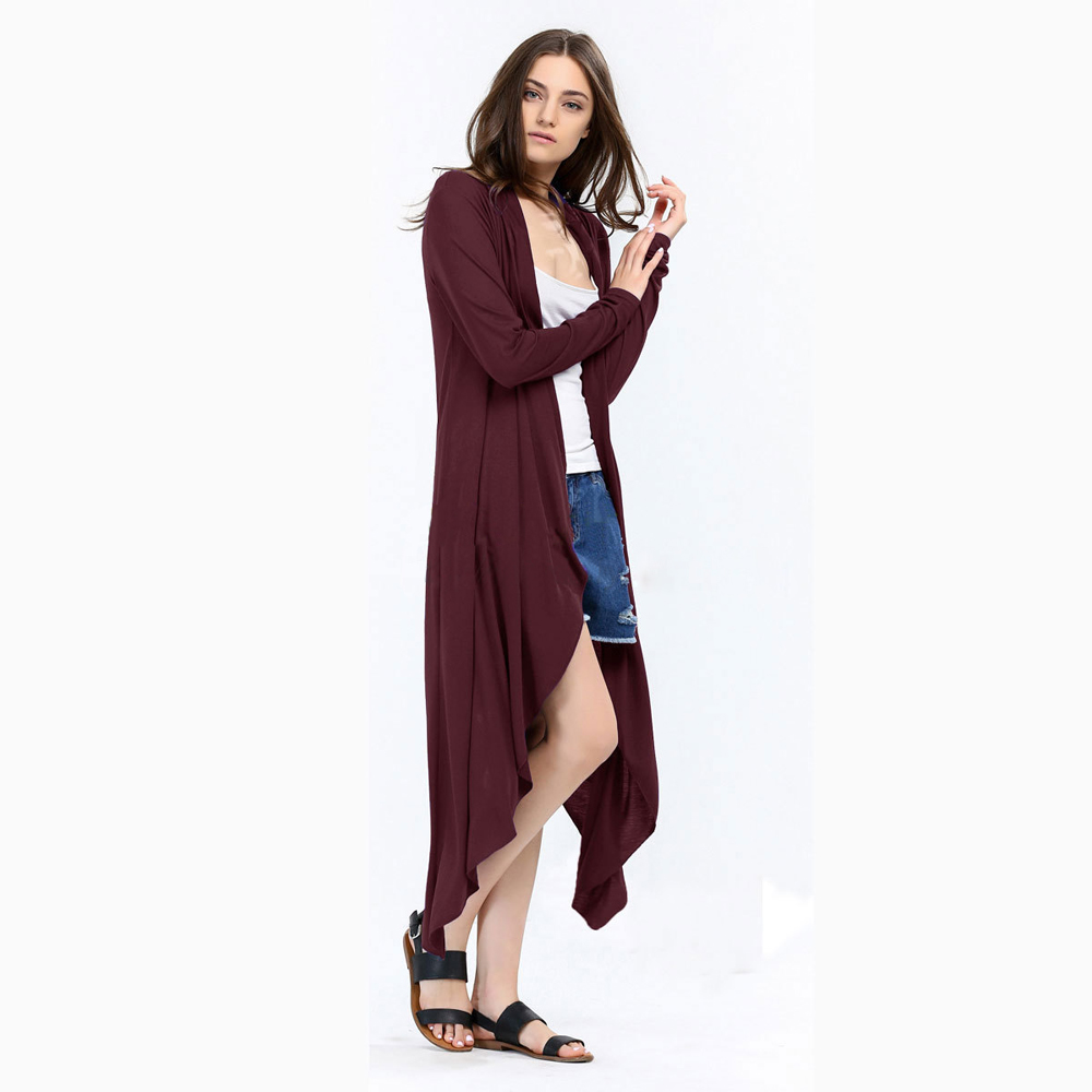 SZ60003-1-3 Fashion Ladies Long Cardigans Knit Sweaters For Women